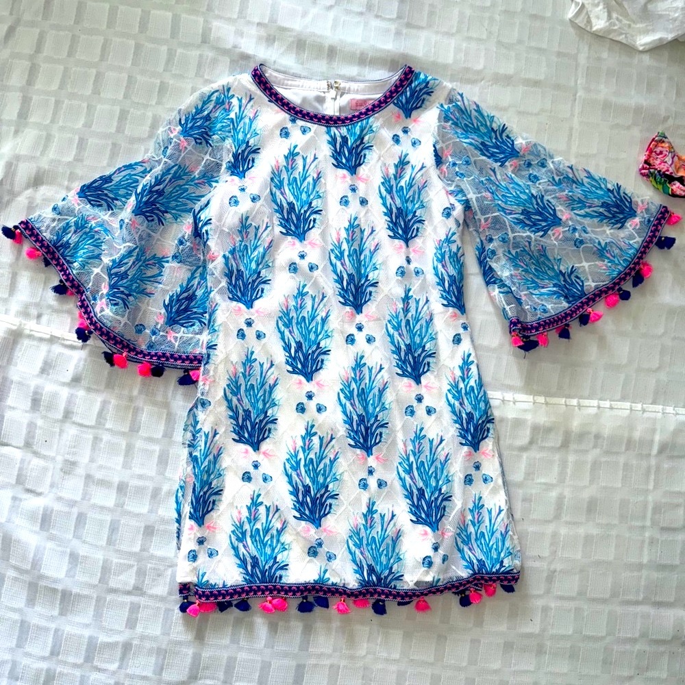 Lilly Pulitzer Blue and Pink Floral Romper